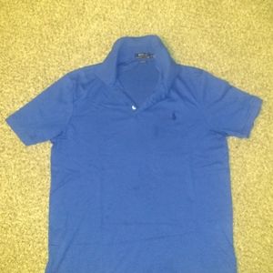 Blue Mens Polo shirt. Sz Medium.